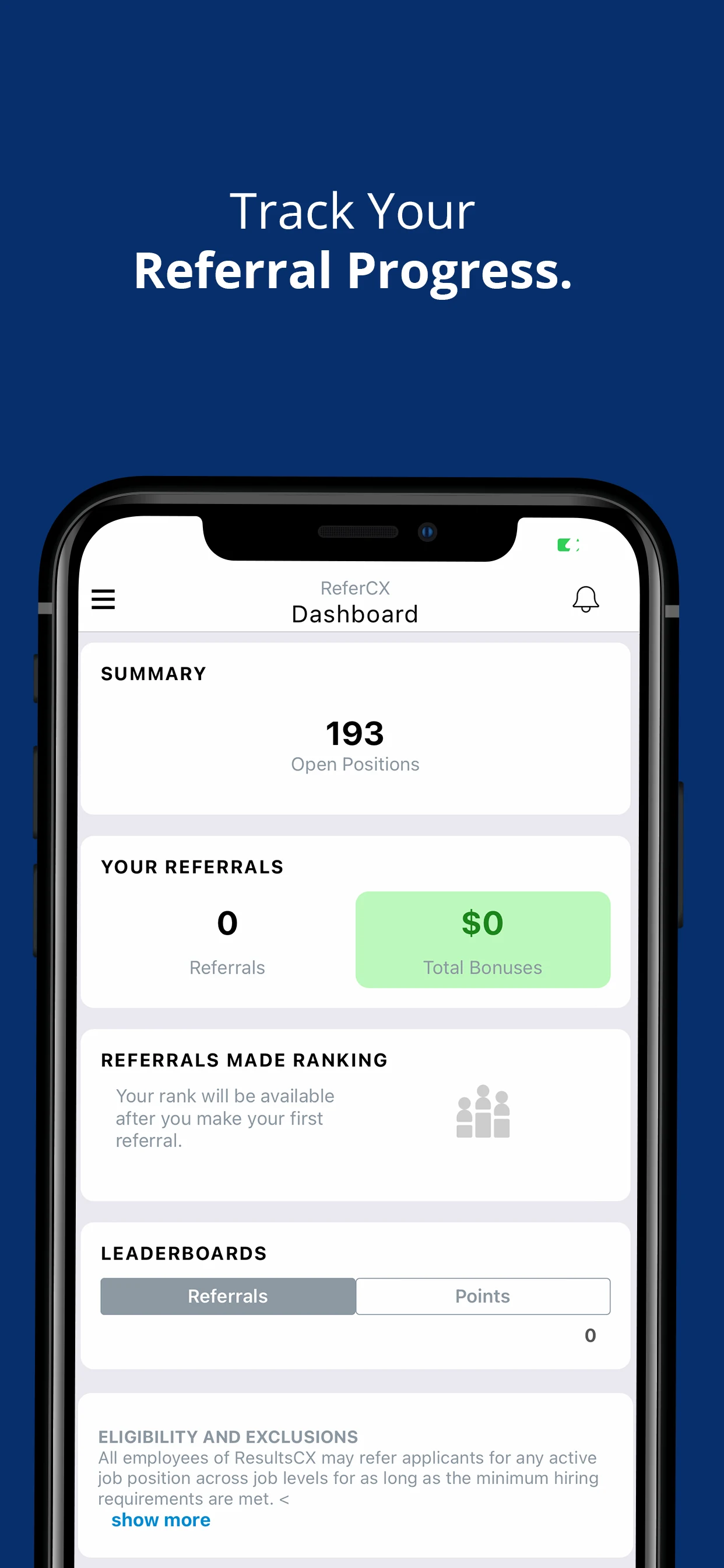ReferCX screenshot